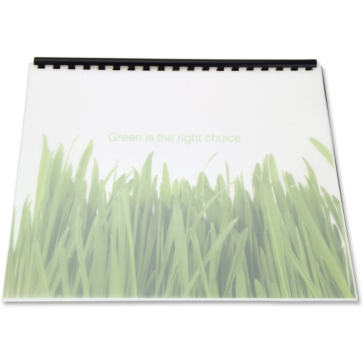 Image of GBC® 100% Recycled Poly Binding Cover, Frost, 11 x 8.5, Unpunched, 25/Pack