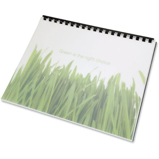 Image of GBC® 100% Recycled Poly Binding Cover, Frost, 11 x 8.5, Unpunched, 25/Pack