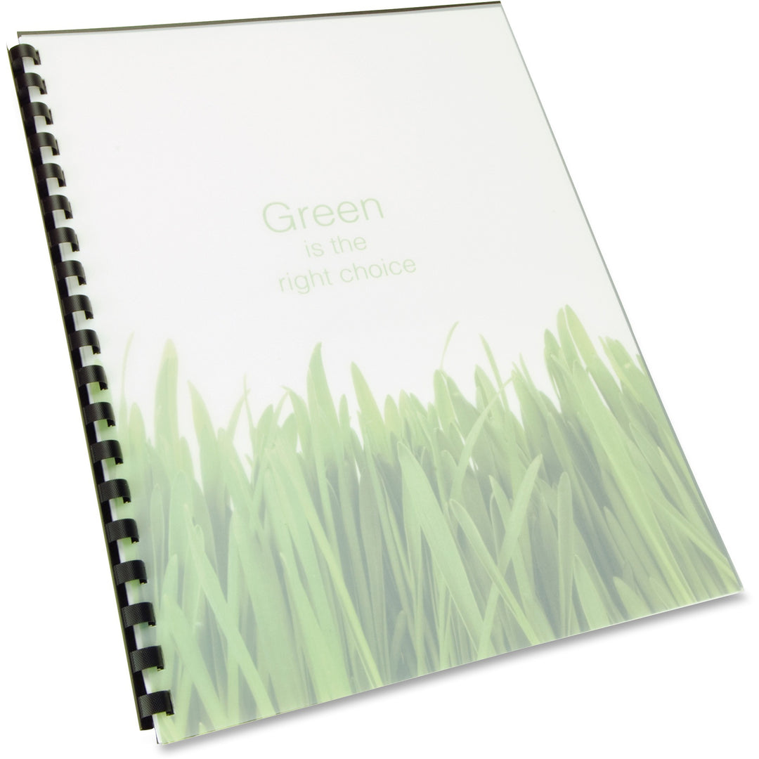 Image of GBC® 100% Recycled Poly Binding Cover, Frost, 11 x 8.5, Unpunched, 25/Pack