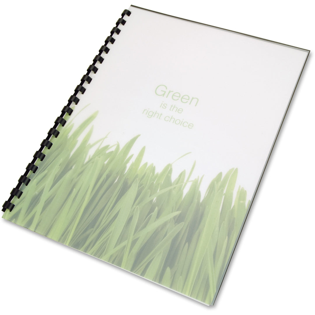 Image of GBC® 100% Recycled Poly Binding Cover, Frost, 11 x 8.5, Unpunched, 25/Pack