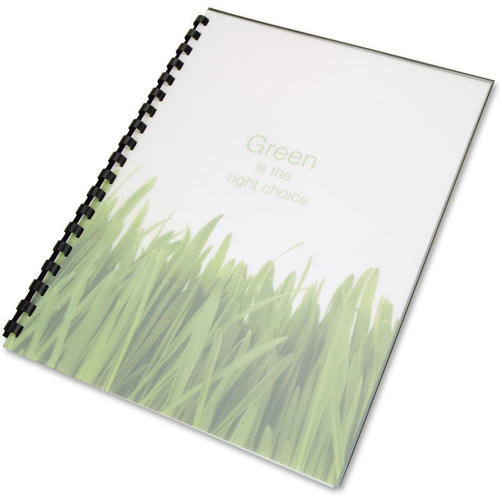 Image of GBC® 100% Recycled Poly Binding Cover, Frost, 11 x 8.5, Unpunched, 25/Pack