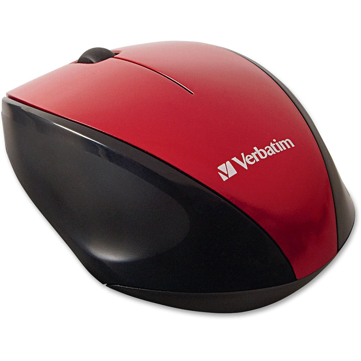 Image of Verbatim® Wireless Mouse, Blue LED, Easy Grip, 3-7/8"x2-1/2"x1-1/2",RD
