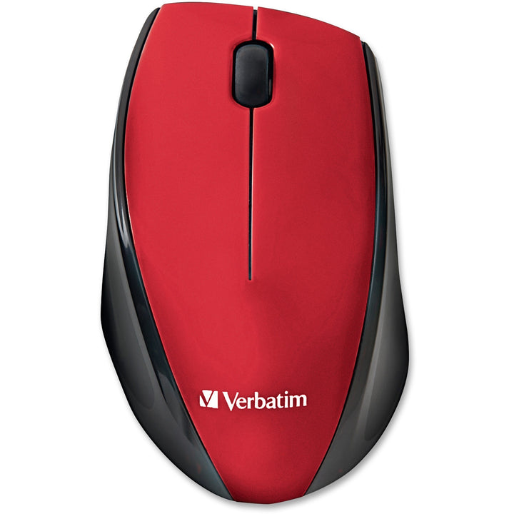 Image of Verbatim® Wireless Mouse, Blue LED, Easy Grip, 3-7/8"x2-1/2"x1-1/2",RD