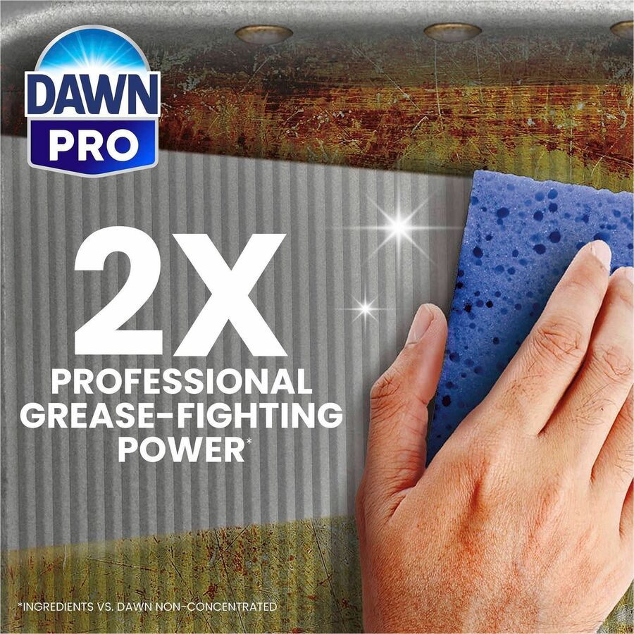 Image of Dawn 57445 Manual Pot/Pan Detergent, Liquid, 128 fl oz (4 quart), Original Scent, Recommended For: Grease Remover, Soil Remover, Blue, 1 Each