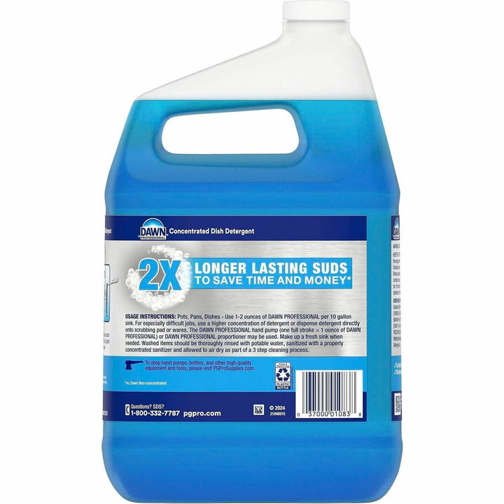 Image of Dawn 57445 Manual Pot/Pan Detergent, Liquid, 128 fl oz (4 quart), Original Scent, Recommended For: Grease Remover, Soil Remover, Blue, 1 Each
