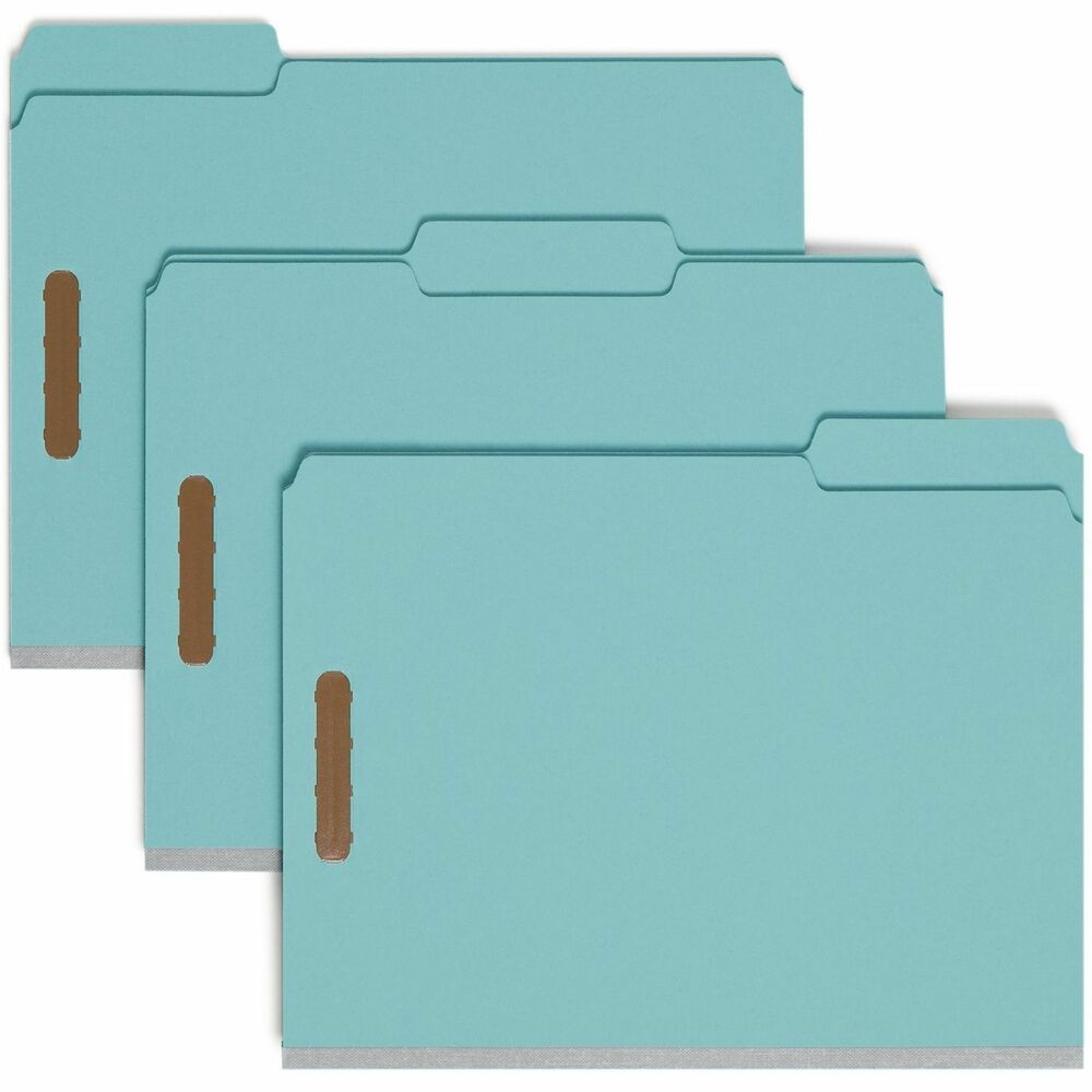 Image of Smead Fastener Folder, 2" Exp, 1/3-cut Tab, Letter, 25/BX, BE