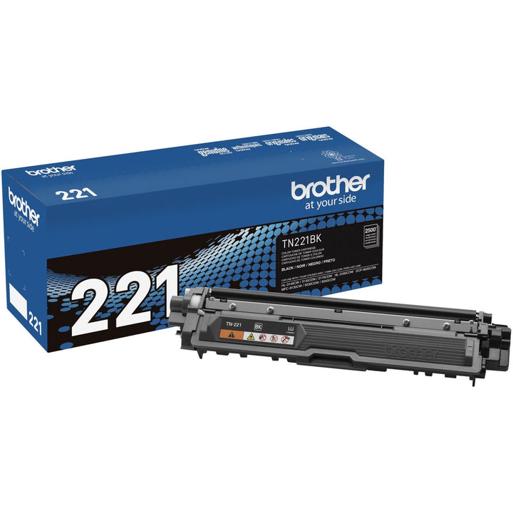 Image of Brother TN221BK TN221/225 Toner Cartridges, 2500 Pages, 1 Each