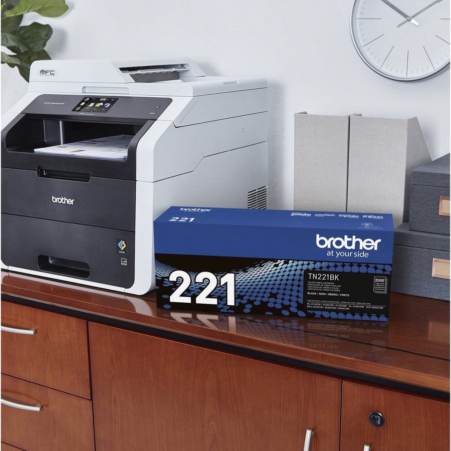 Image of Brother TN221BK TN221/225 Toner Cartridges, 2500 Pages, 1 Each