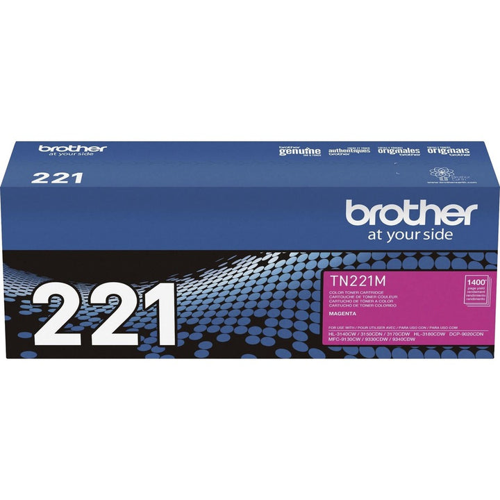 Image of Brother TN221M TN221/225 Toner Cartridges, 1400 Pages, 1 Each