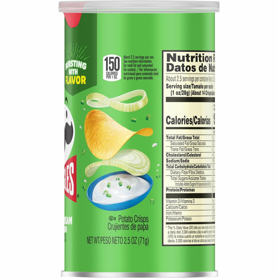 Image of Keebler® Pringles Potato Crisps, 2.5oz., 12/CT, Sour Cream/Onion