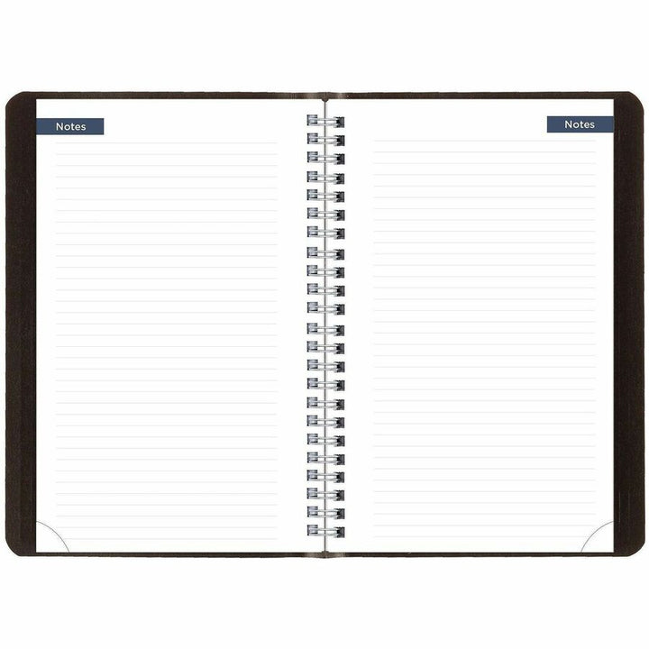 Image of Blueline® Academic Weekly/Monthly Planner, 8 x 5, Black Cover, 13-Month (Jul to Aug): 2024 to 2025