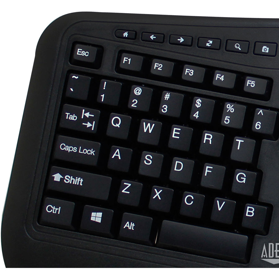 Image of Adesso Tru-Form WKB-1500GB Wireless Ergonomic Keyboard and Laser Mouse