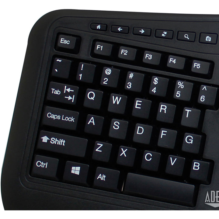 Image of Adesso Tru-Form WKB-1500GB Wireless Ergonomic Keyboard and Laser Mouse
