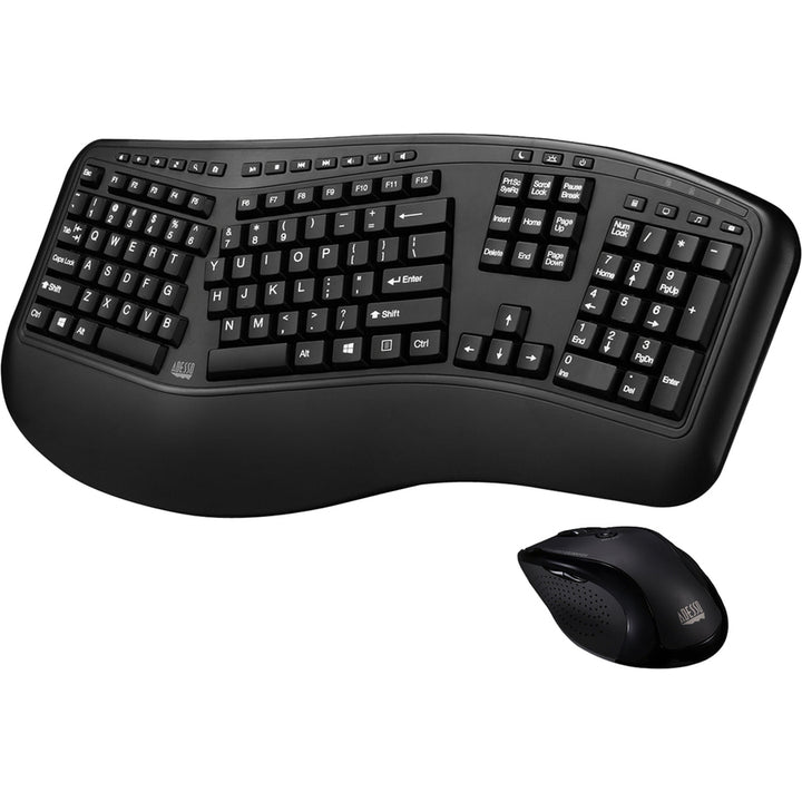 Image of Adesso Tru-Form WKB-1500GB Wireless Ergonomic Keyboard and Laser Mouse
