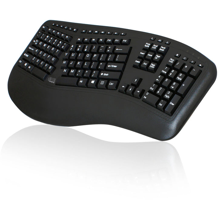 Image of Adesso Tru-Form WKB-1500GB Wireless Ergonomic Keyboard and Laser Mouse