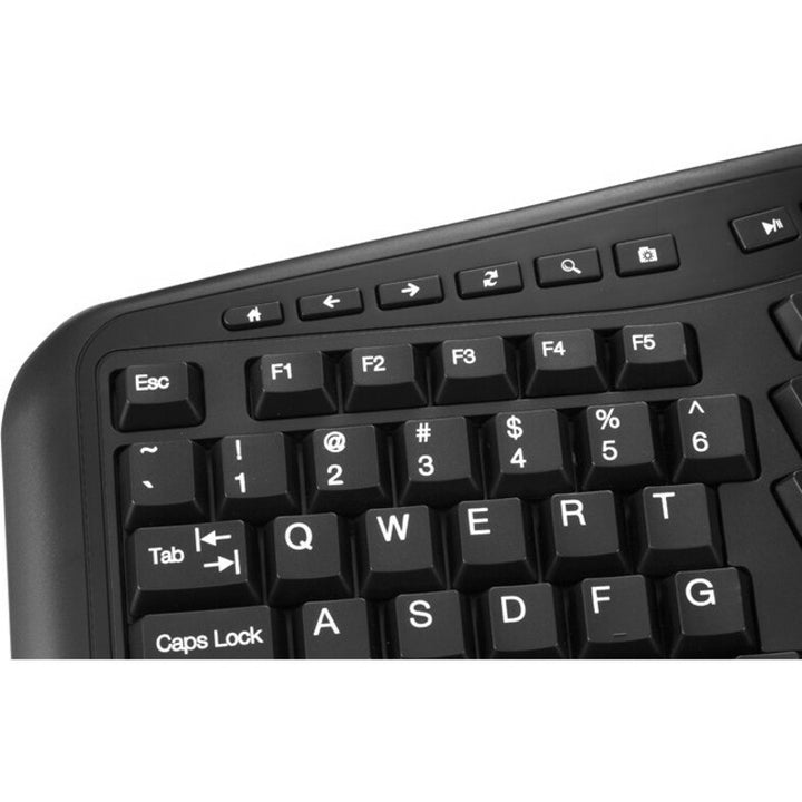 Image of Adesso Tru-Form WKB-1500GB Wireless Ergonomic Keyboard and Laser Mouse
