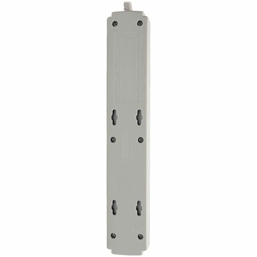 Image of Tripp Lite by Eaton Surge Protector,6-Outlet,8'Cord,1-9/10"Wx1-1/5"Dx10-4/5"H,GY