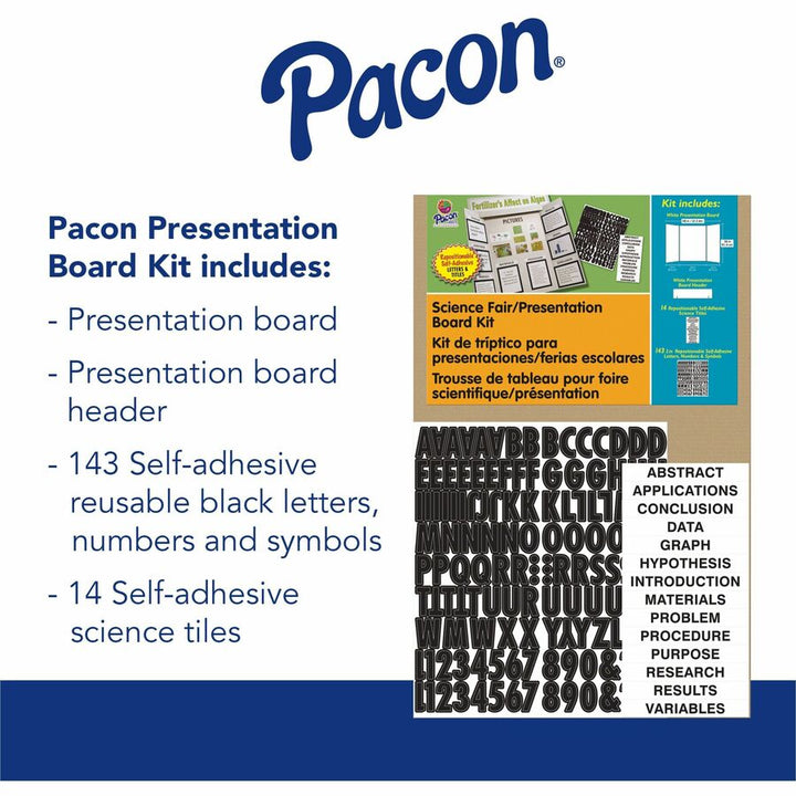 Image of Pacon® Corrugated Presentation Board Kit, 48"x36", White