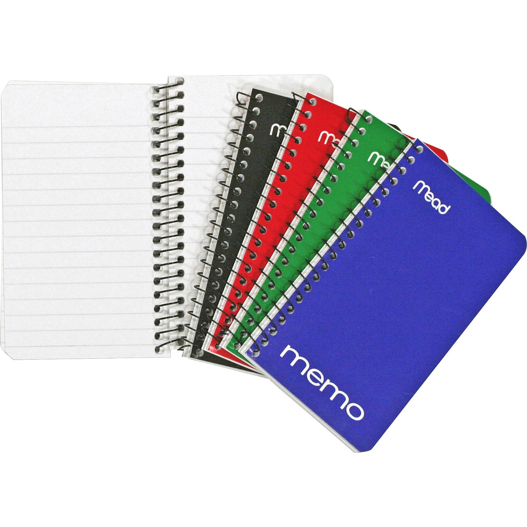 Image of Mead® Memo Book, College Ruled, 3"x5", 60 Sheets, Assorted