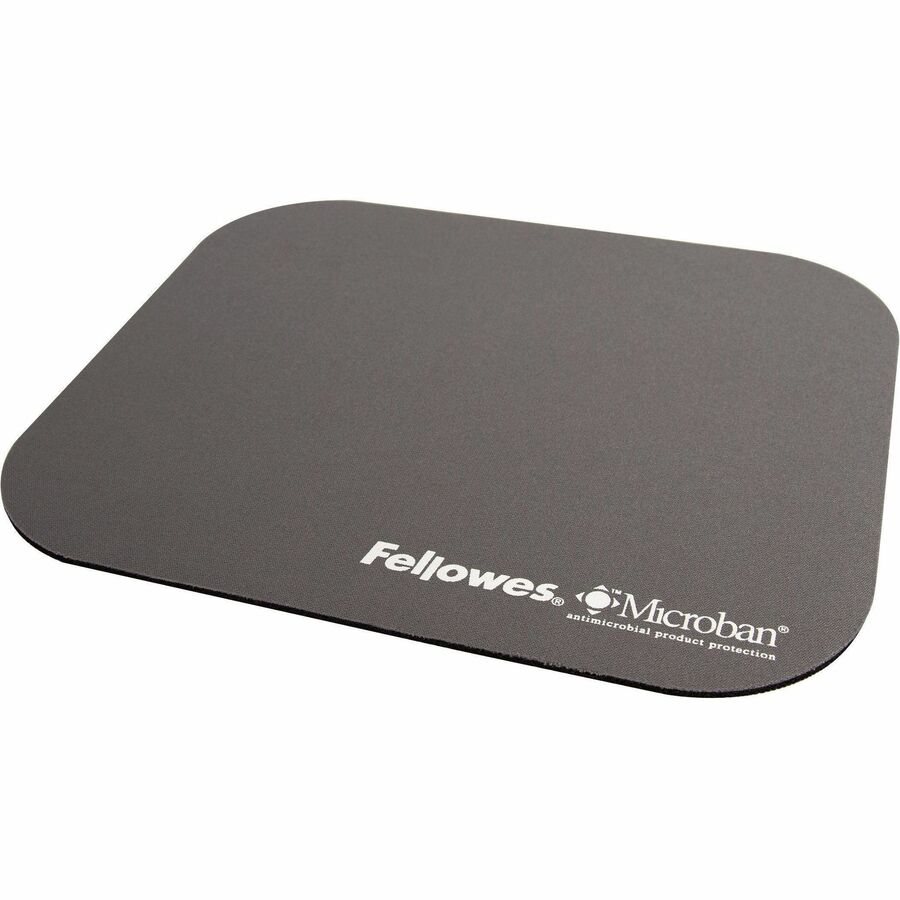 Image of Fellowes® Mouse Pad with Microban Protection, 9 x 8, Graphite