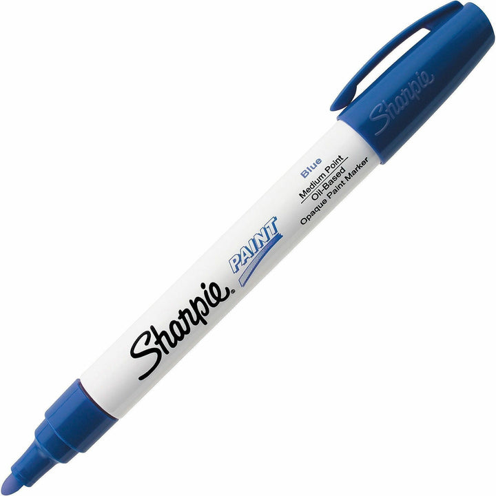Image of Sharpie® Permanent Paint Marker, Medium Bullet Tip, Blue