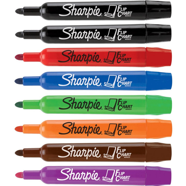 Image of Sharpie 22480PP Flip Chart Marker, Assorted Ink, Water Based, 8 / Pack