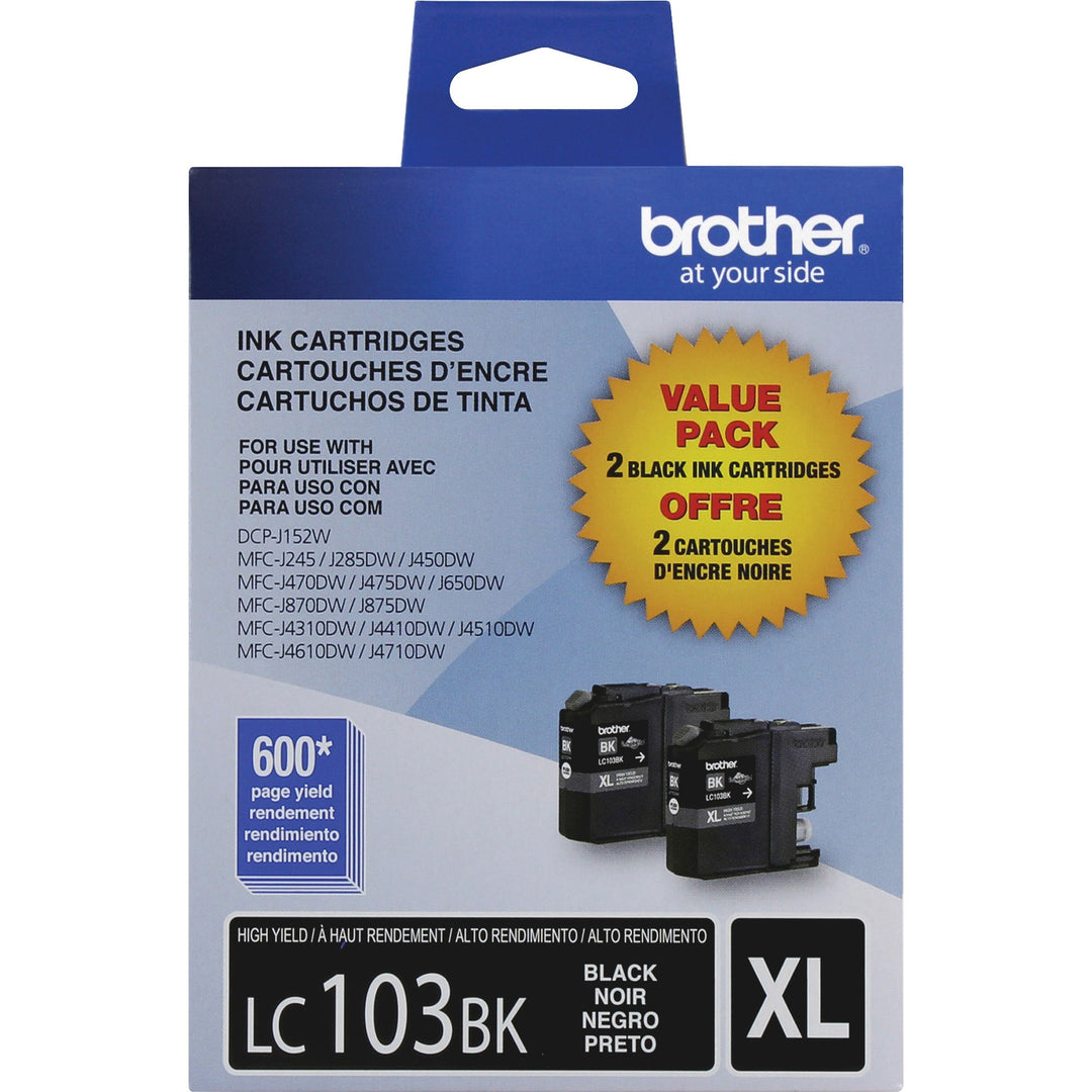 Image of Brother Innobella LC1032PKS LC103 2PK Ink Cartridges, 600 Pages, 2 / Pack