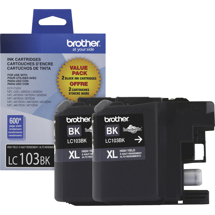 Image of Brother Innobella LC1032PKS LC103 2PK Ink Cartridges, 600 Pages, 2 / Pack