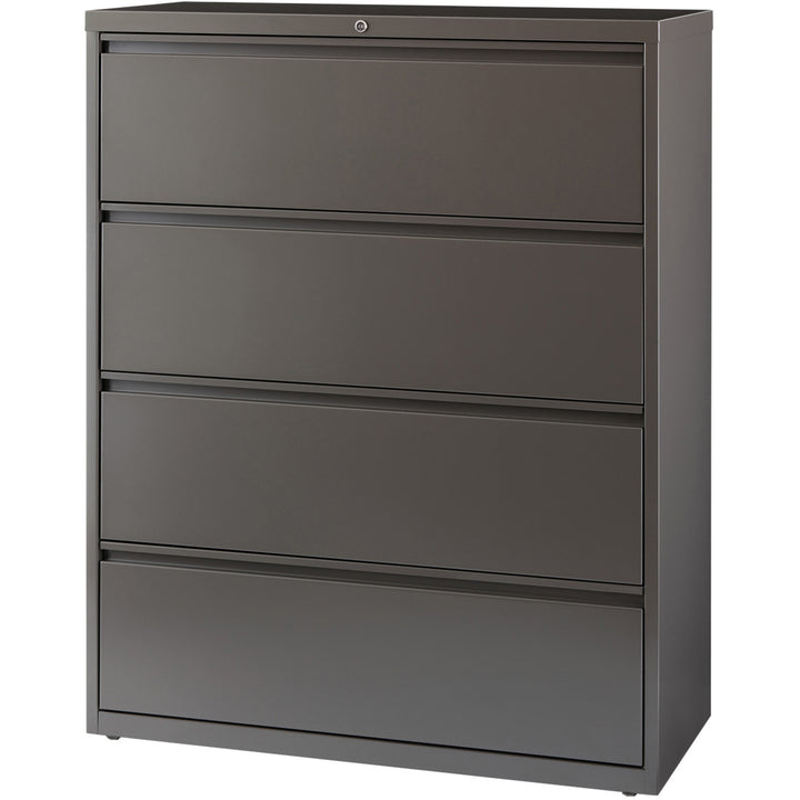 Image of Lorell Lateral File, 4-Drawer, 42"x18-5/8"x52-1/2", Medium Tone