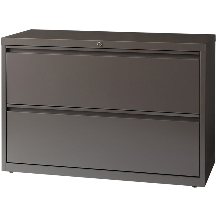 Image of Lorell Lateral File, 2-Drawer, 42"x18-5/8"x28", Medium Tone