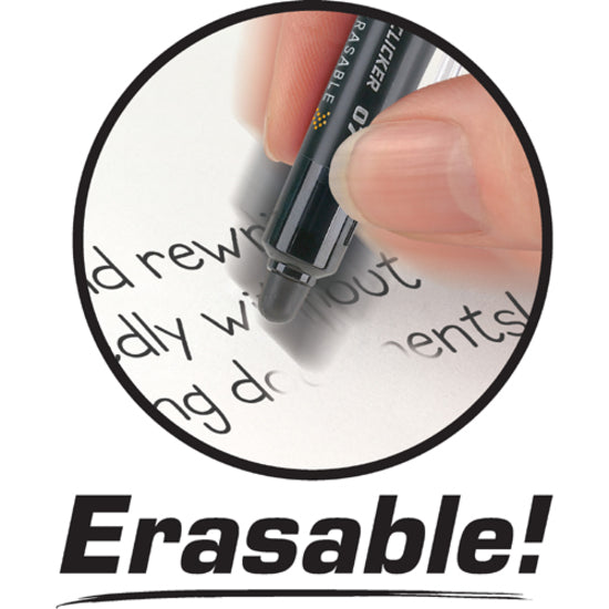 Image of Pilot® Frixion Clicker Erasable Gel Pen, Retractable, Fine 0.7 Mm, Navy Ink, Navy Barrel
