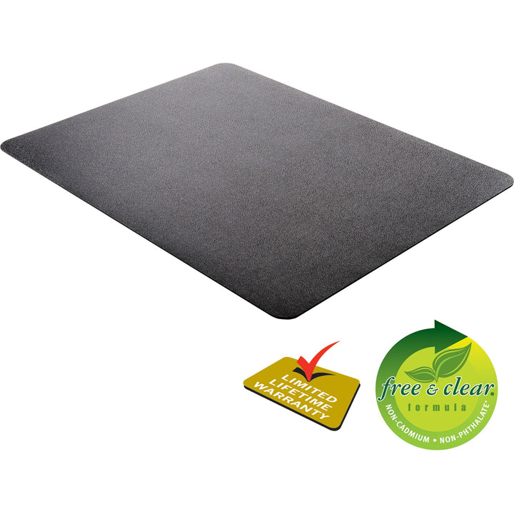 Image of deflecto® Economat Occasional Use Chair Mat For Low Pile Carpet, 46 X 60, Rectangular, Black