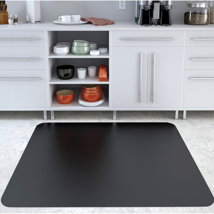 Image of deflecto® Rectangular Chairmat, Hard Floor, 46"x60", Black