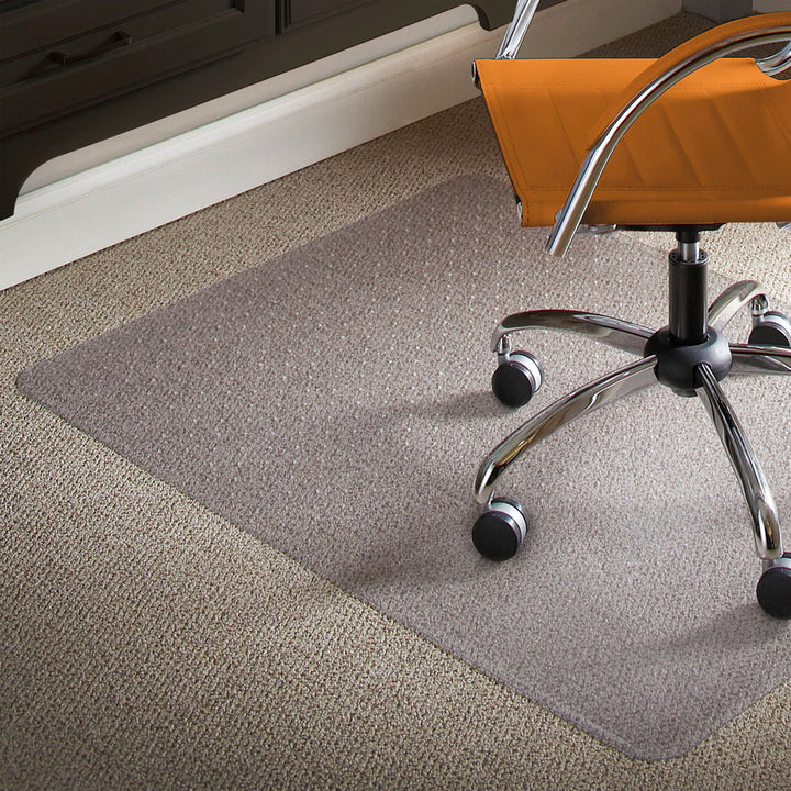 Image of ES Robbins® Natural Origins Chair Mat For Carpet, 46 X 60, Clear