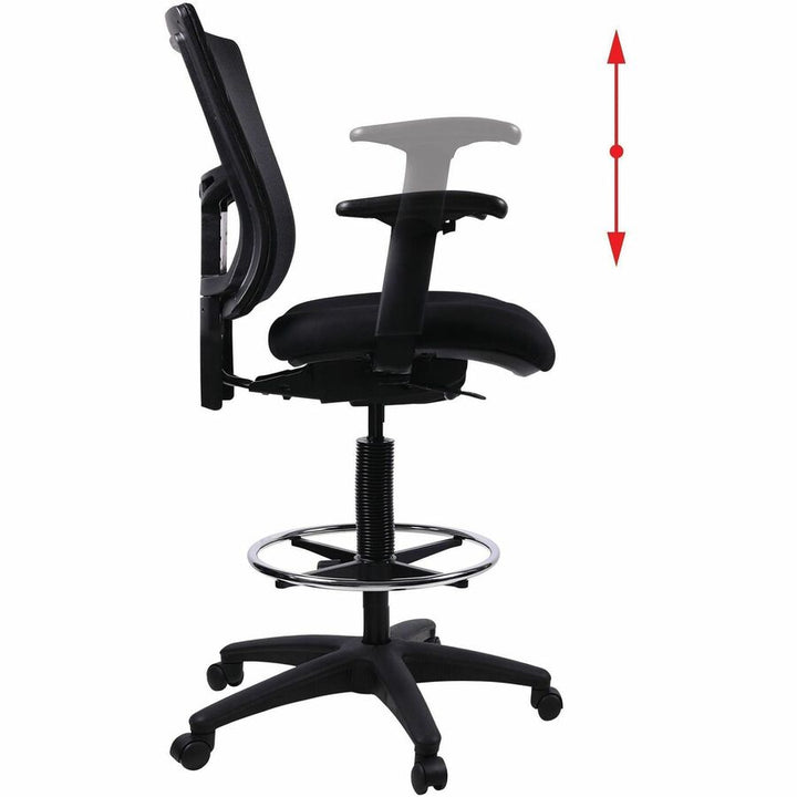 Image of Lorell Drafting Stool, 27"x25"x48", Black