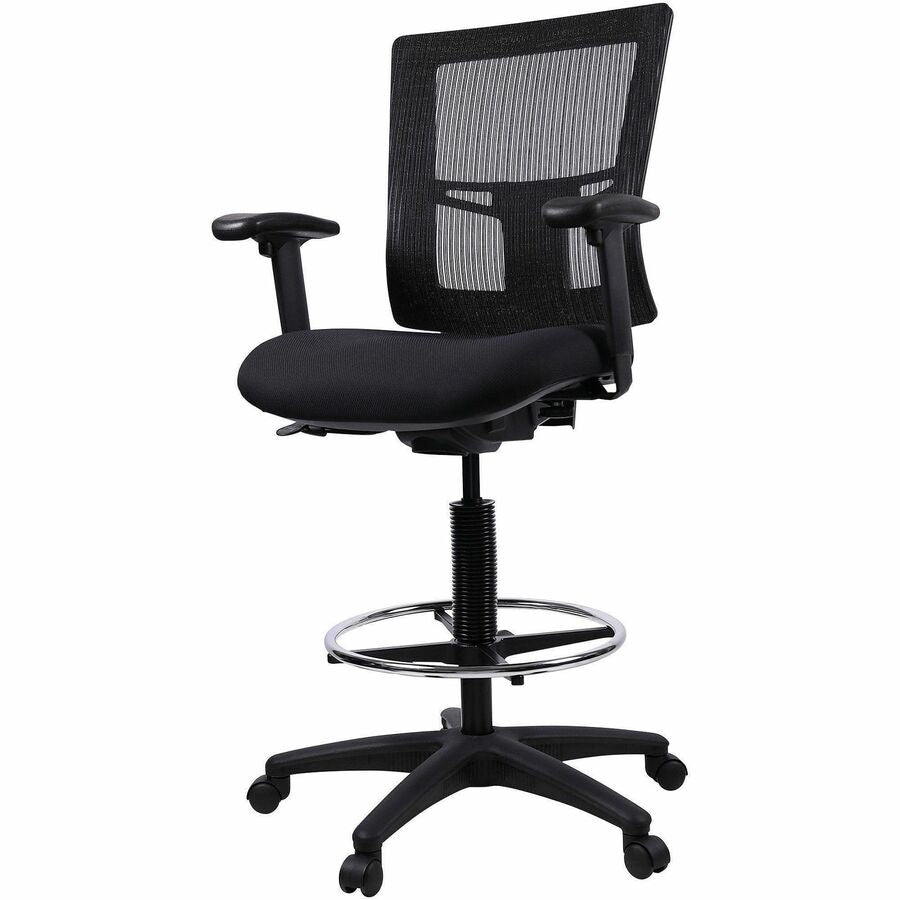 Image of Lorell Drafting Stool, 27"x25"x48", Black