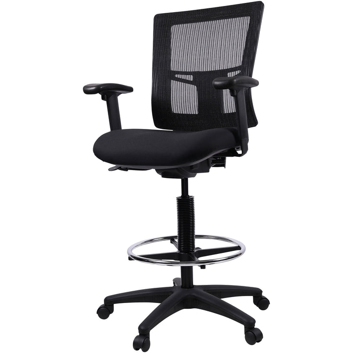 Image of Lorell Drafting Stool, 27"x25"x48", Black