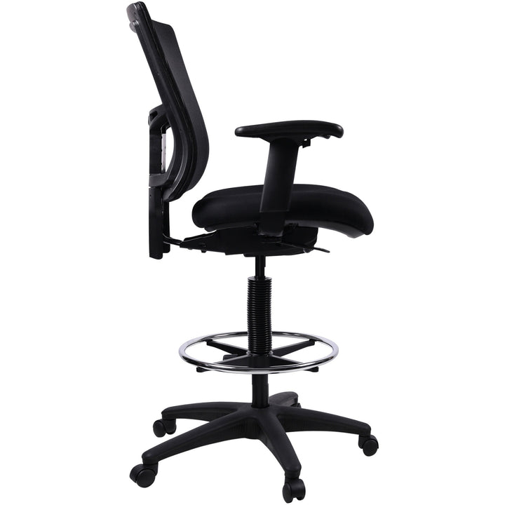 Image of Lorell Drafting Stool, 27"x25"x48", Black