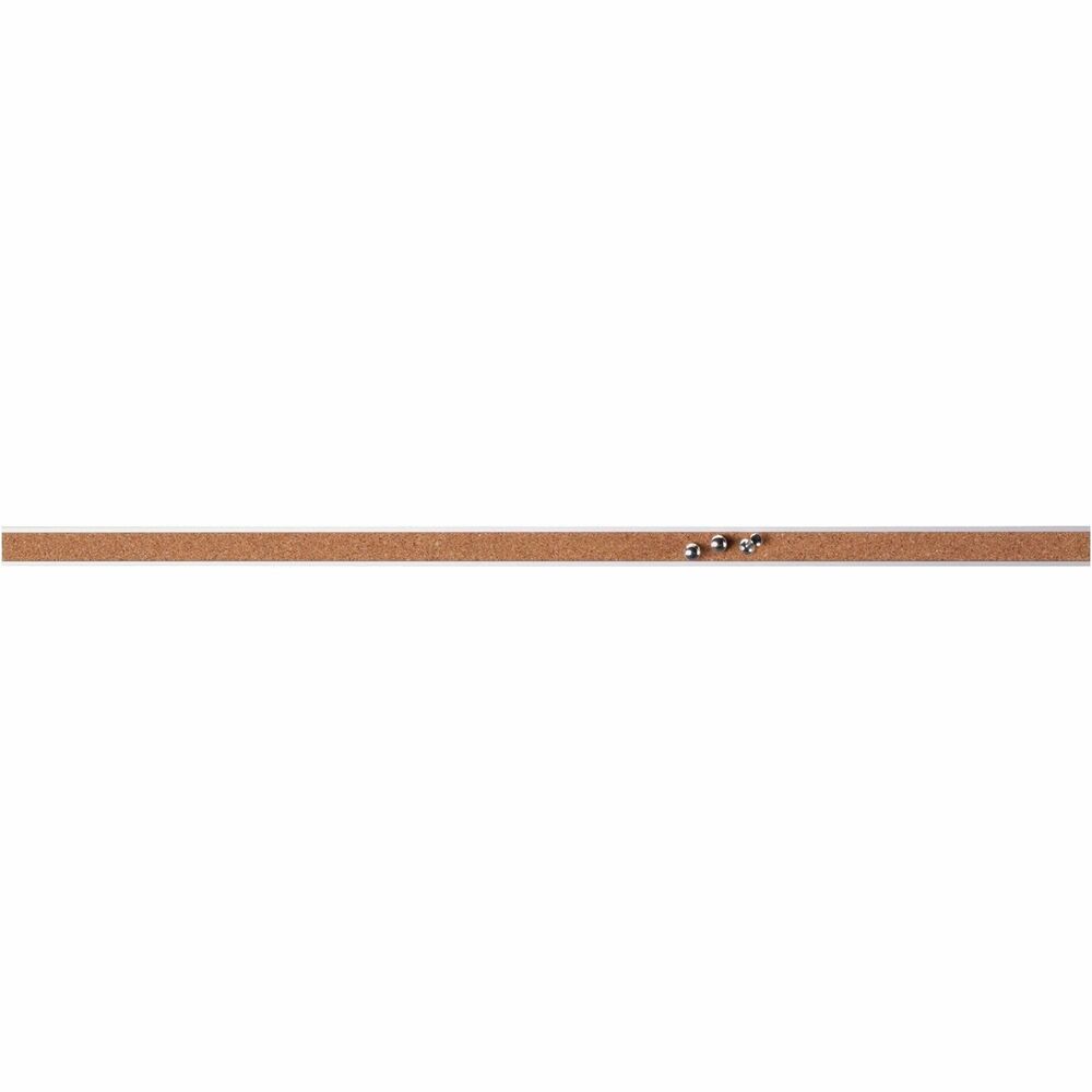 Image of Lorell Cork Bulletin Bar, 24", Self-Sealing Strip, Aluminum