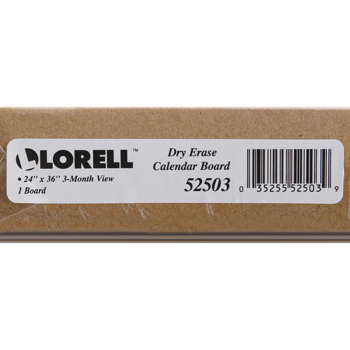 Image of Lorell Dry-Erase Magnetic Calendar Board, 24"x36", Frost