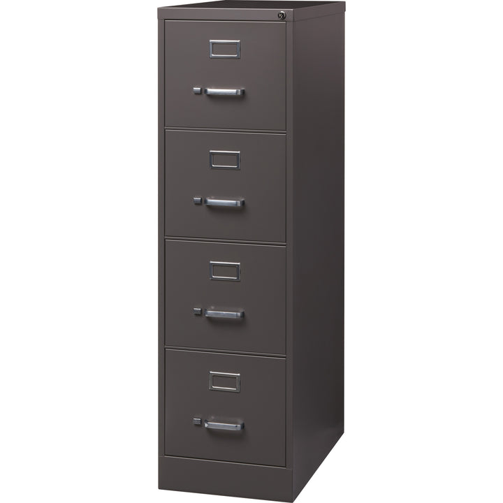 Image of Lorell Vertical File, 4 Drawer, 15"x26-1/2"x52", Medium Tone