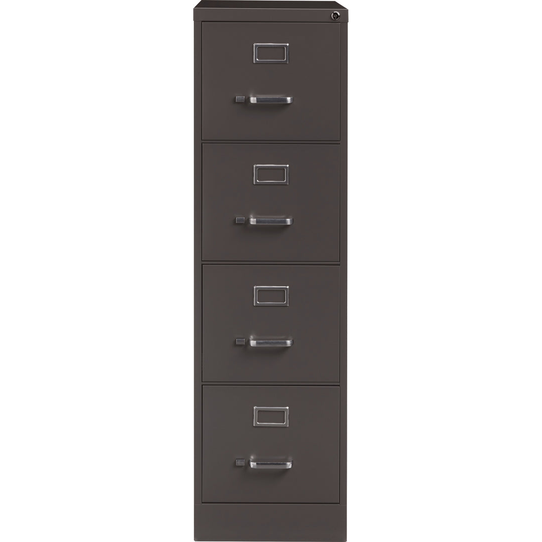 Image of Lorell Vertical File, 4 Drawer, 15"x26-1/2"x52", Medium Tone
