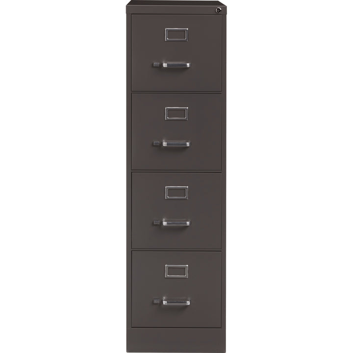 Image of Lorell Vertical File, 4 Drawer, 15"x26-1/2"x52", Medium Tone