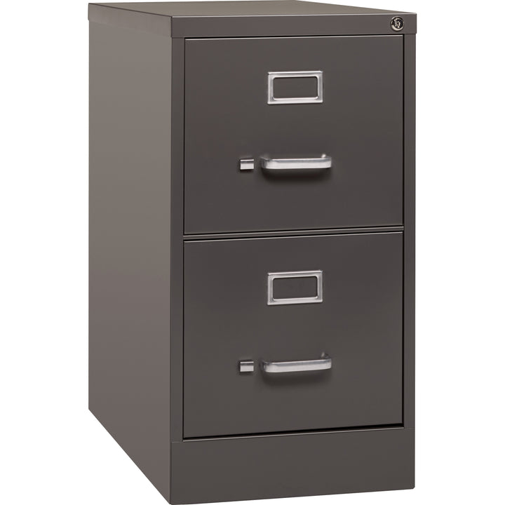 Image of Lorell Vertical File, 2 Drawer, 15"x26-1/2"x28-3/8", Medium Tone