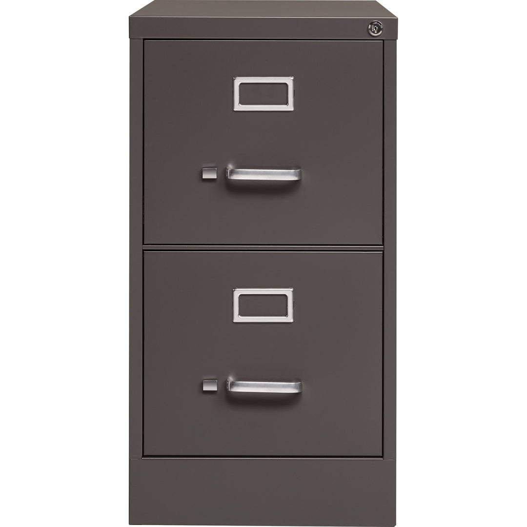 Image of Lorell Vertical File, 2 Drawer, 15"x26-1/2"x28-3/8", Medium Tone