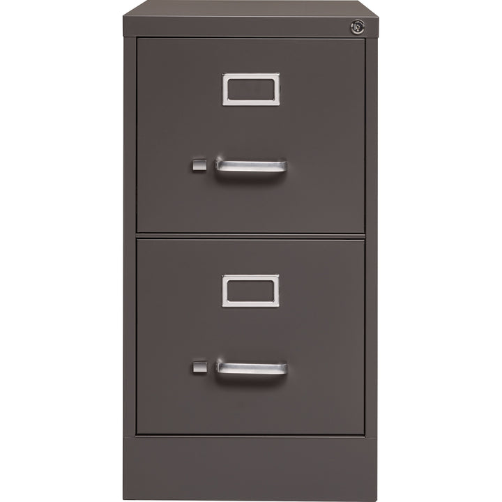 Image of Lorell Vertical File, 2 Drawer, 15"x26-1/2"x28-3/8", Medium Tone