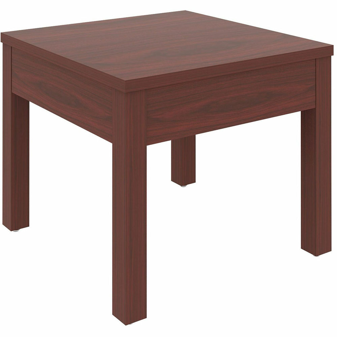 Image of Lorell Corner Table, 24"x24"x20", Mahogany