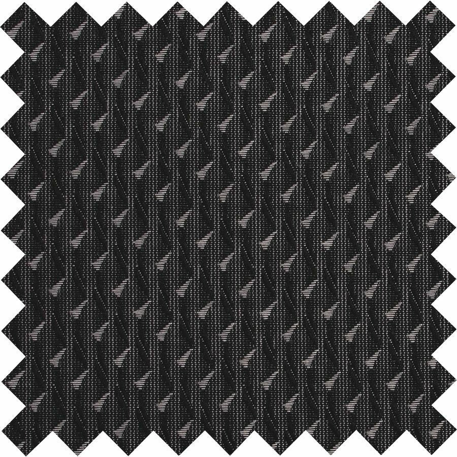 Image of Lorell Stack Chair, Fabric Seat/Back,15-3/4"x16-1/8"x38",4/CT,BK/GY