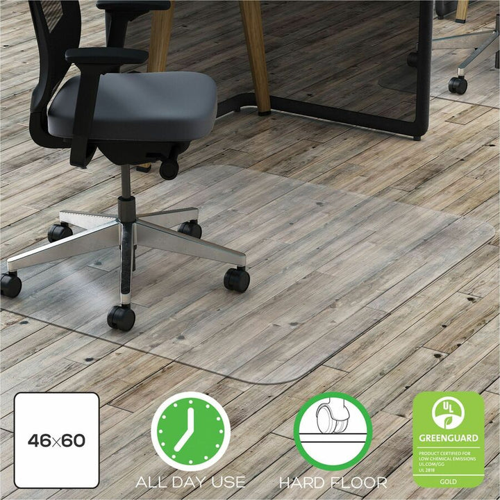 Image of Lorell Hard Floor Chairmat,Rectangular,2/15" Thick,36"x48",Clear
