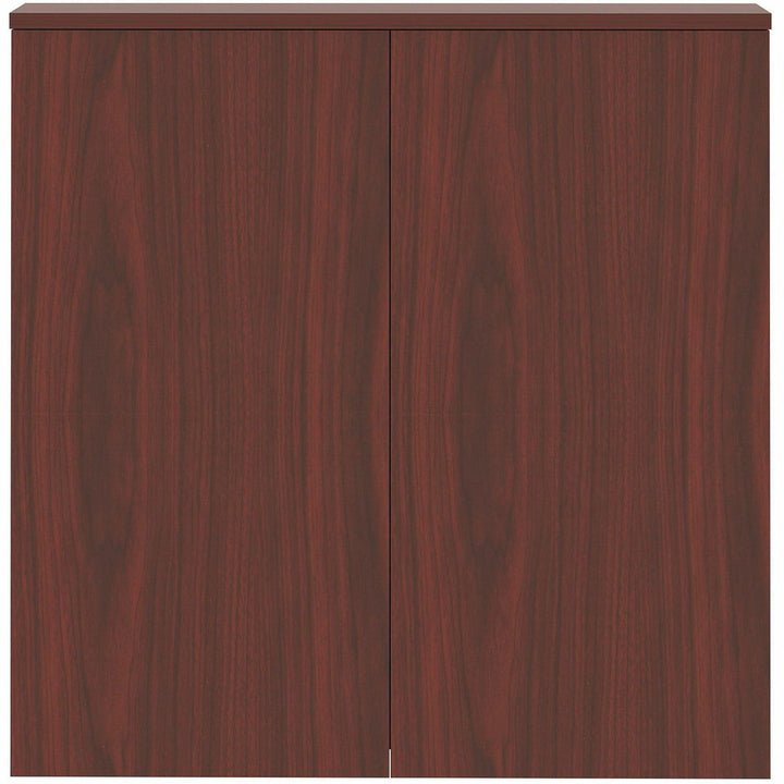 Image of Lorell 69865 Dry-erase Whiteboard Presentation Cabinet, Hinged Door, 47.3" H x 47.3" W x 4.8" Depth, 1 Each